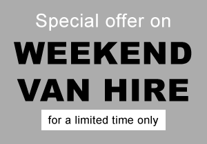 Special Offers on Weekend Van  Hire