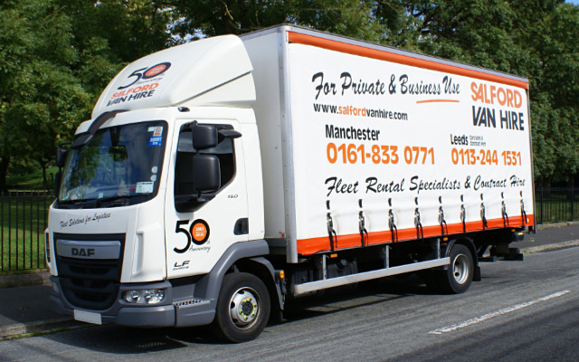 Hire a 7.5T GVW Curtainsided