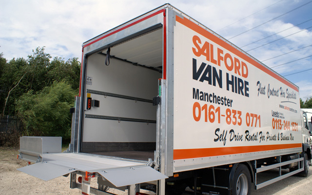 Hire a 17/18 Tonne GVW Box Van with Tail Lift HGV / LGV