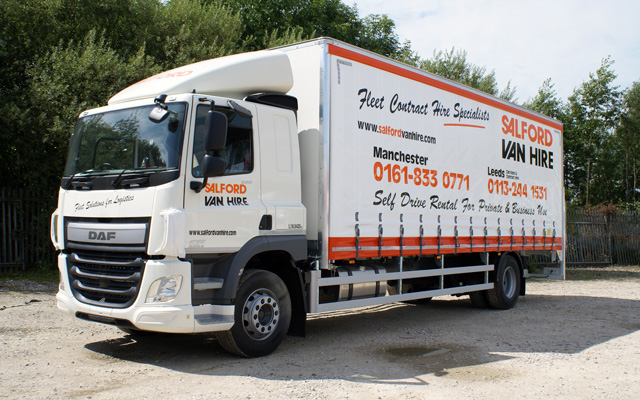 Hire a 18T GVW Curtainsided HGV / LGV with Tail Lift